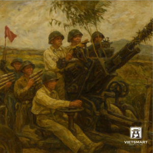 Bộ Đội Pháo Phòng Không - Acrylic 40 x 40cm HV07