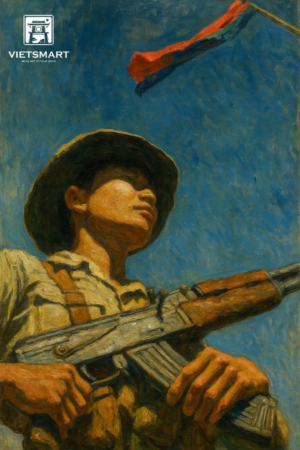 Chiến Sĩ Mặt Trận Giải Phóng - Acrylic 45 x 60cm HV13