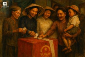 Đi Bỏ Phiếu Bầu Cử Quốc Hội - Acrylic 45 x 60cm HV24