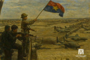 Tấn Công Sân Bay Tân Sơn Nhất 1 - Acrylic 45 x 60cm HV16