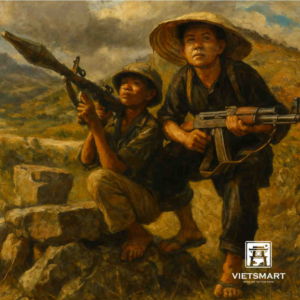 Du Kích Miền Nam - Acrylic 40 x 40cm HV20