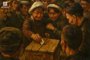 Tổng Tuyển Cử Đầu Tiên - Acrylic 45 x 60cm HV37
