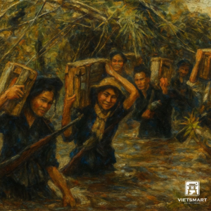Vận Chuyển Vũ Khí Vào Miền Nam - Acrylic 40 x 40cm HV30