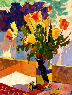 "Hoa Vàng Dưới Nắng Mai" | 45 x 60cm | Acrylic