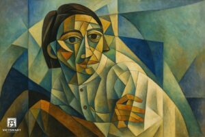 Tranh Nghệ thuật "Người Phụ Nữ Áo Trắng" VIETSMART ART - Sơn dầu 60 x 90cm