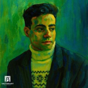 Tranh Nghệ thuật "Chân Dung Một Chàng Trai" VIETSMART ART - Acrylic 60 x 70cm