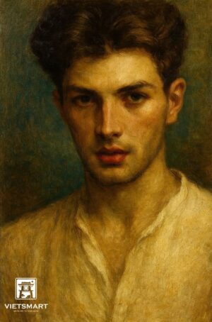 Tranh Nghệ thuật "Chân Dung Một Chàng Trai" VIETSMART ART - Sơn dầu 45 x 60cm