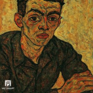 Tranh Nghệ thuật "Chân Dung Một Người Đàn Ông" VIETSMART ART - Sơn dầu 60 x 70cm