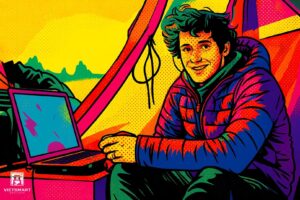 Tranh Nghệ thuật "Chàng Trai Trẻ Với Máy Tính" VIETSMART ART - Acrylic 45 x 60cm