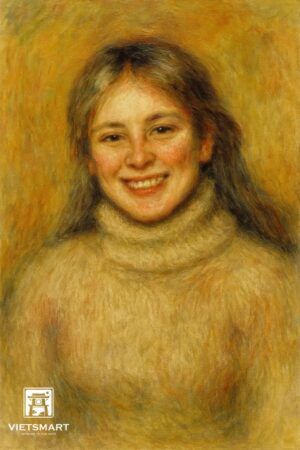 Tranh Nghệ thuật "Một Cô Gái Đang Cười" VIETSMART ART - Acrylic 45 x 60cm