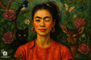 Tranh Nghệ thuật "Người Phụ Nữ Đang Nháy Mắt" VIETSMART ART - Acrylic 45 x 60cm