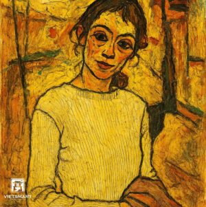 Tranh Nghệ thuật "Người Phụ Nữ Mặc Áo Len Trắng" VIETSMART ART - Acrylic 60 x 70cm