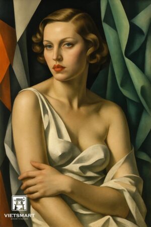 Tranh Nghệ thuật "Người Phụ Nữ Quyến Rũ" VIETSMART ART - Sơn dầu 60 x 90cm