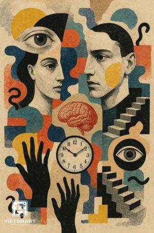 Tranh Nghệ thuật "Thời Gian" VIETSMART ART - Acrylic 60 x 90cm